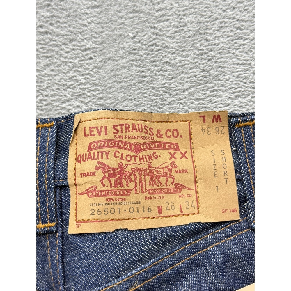 Vtg. Levi's 501, 26501-0116, USA, 1970s Comic Strip Wash Instruction, 24x33 - Picture 7 of 10